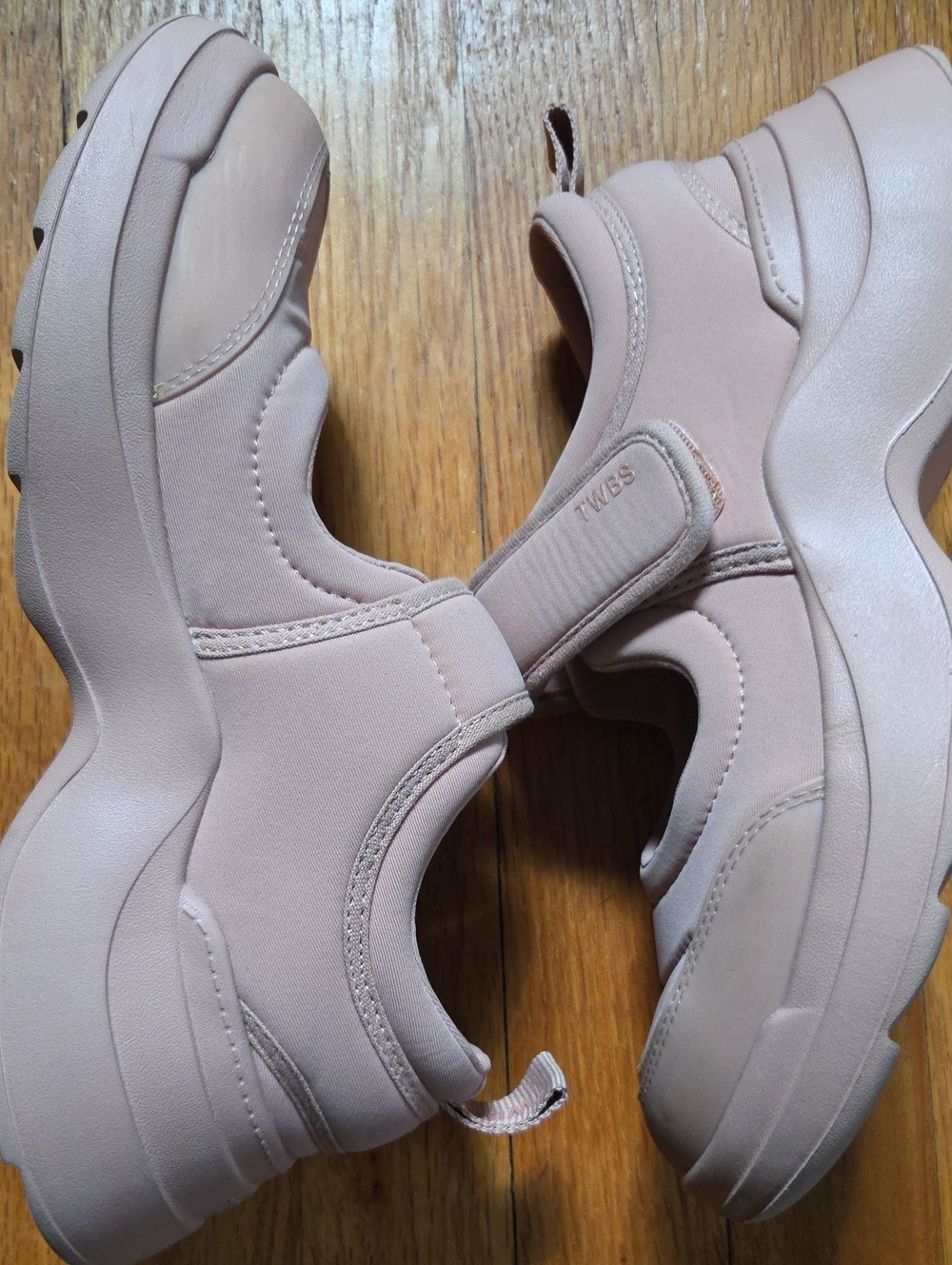 Twoobs The Sneaky Jane Mary Jane Sneaker In Pale Pink